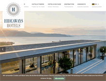 Tablet Screenshot of hideaways-hotels.com